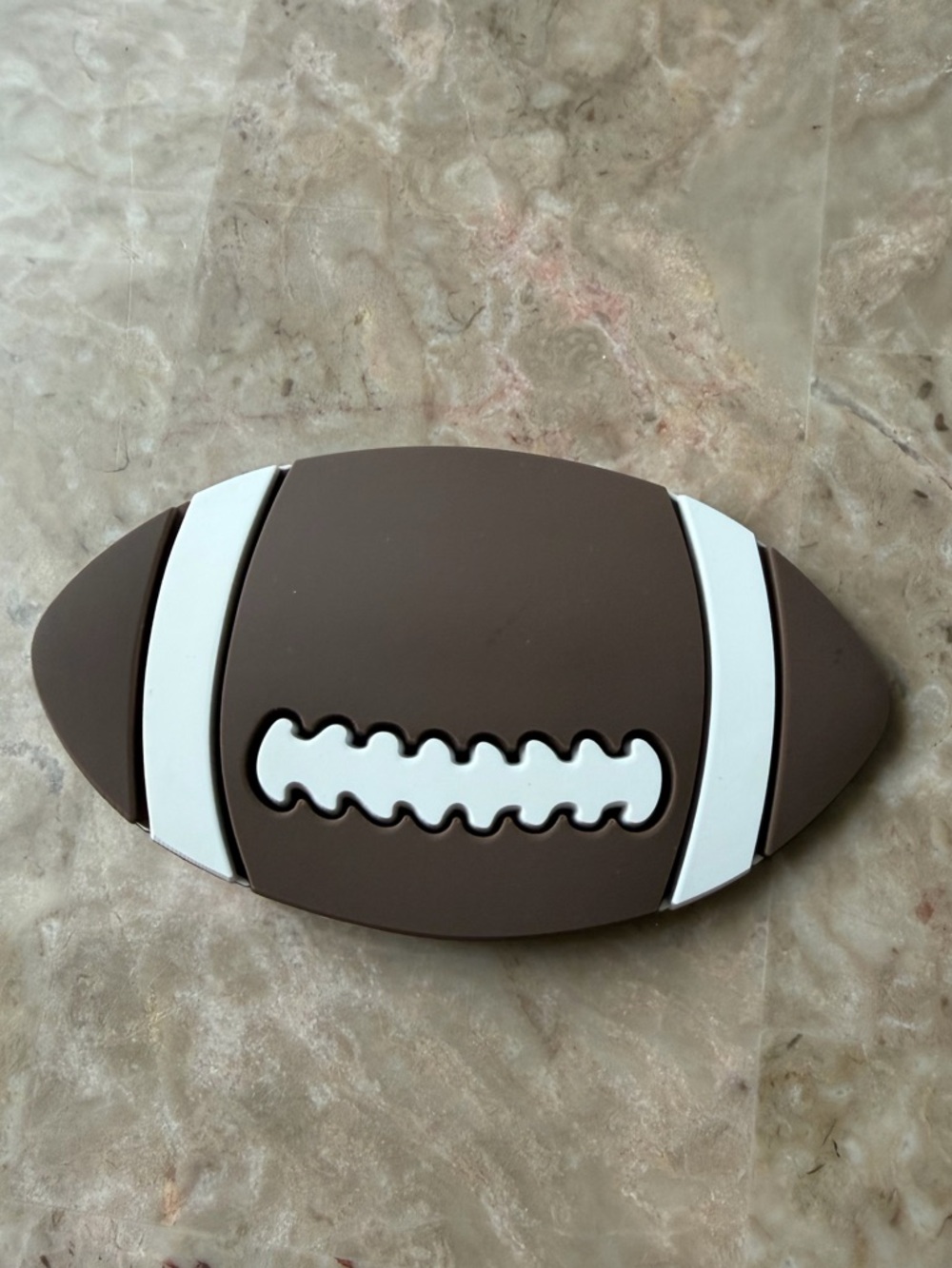 football charm for Bogg bags or other tote bag